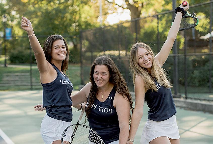 女孩网球3女孩微笑